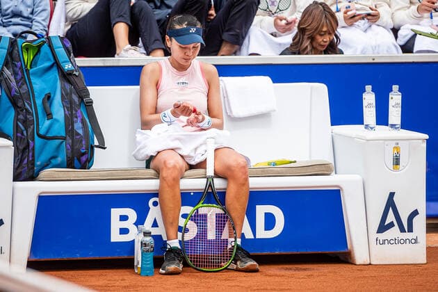 220709 Su Jeong Jang, South Korea, during day 6 of the WTA Nordea Open on July 9, 2022 in Bastad,  Copyright: CHRISTOFFERxBORGxMATTISSON BB220709CB021