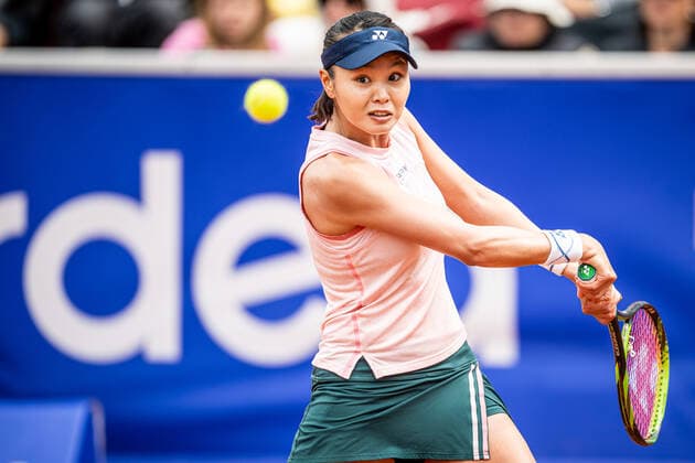 220709 Su Jeong Jang, South Korea, during day 6 of the WTA Nordea Open on July 9, 2022 in Bastad,  Copyright: CHRISTOFFERxBORGxMATTISSON BB220709CB025