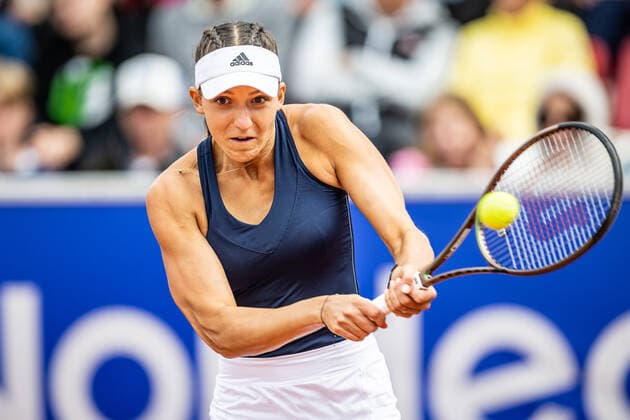 220709 Rebeka Masarova, Spain, on day 6 of the WTA Nordea Open on July 9, 2022 in Bastad,  Copyright: CHRISTOFFERxBORGxMATTISSON BB220709CB031