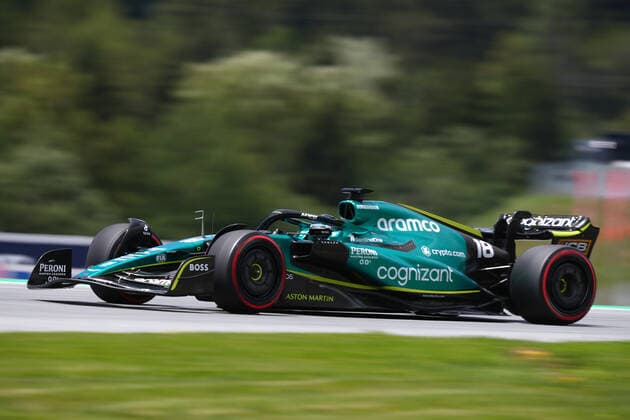 F1 Gran Prix of Austria Lance Stroll of Aston Martin during practice ahead of the F1 Grand Prix of Austria 2022. Spielberg Red Bull Ring Austria Copyright: xBasilex