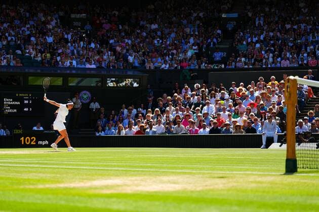 Mandatory Credit: Photo by Javier Garcia Shutterstock (13018057x) Ons Jabeur during the Ladies Singles Final Wimbledon Tennis Championships, Day 13, The All England Lawn Tennis and Croquet Club, London, UK - 09 Jul 2022 Wimbledon Tennis Championships, Day 13, The All England Lawn Tennis and Croquet Club, London, UK - 09 Jul 2022  Copyright: xJavierxGarcia Shutterstockx 13018057x