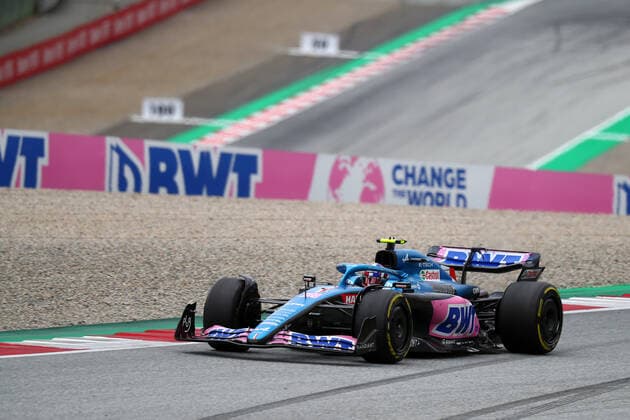 F1 Gran Prix of Austria Esteban Ocon of Alpine F1 during practice ahead of the F1 Grand Prix of Austria 2022. Spielberg Red Bull Ring Austria Copyright: xBasilex