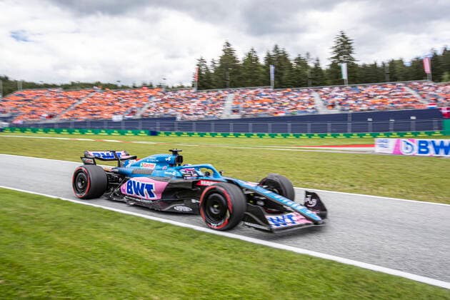 FORMULA 1 - GP of Austria 2022 SPIELBERG,AUSTRIA,09.JUL.22 - MOTORSPORTS, FORMULA 1 - Grand Prix of Austria, Red Bull Ring, practice. Image shows Fernando Alonso (ESP Alpine).  GEPAxpictures xWolfgangxJannach