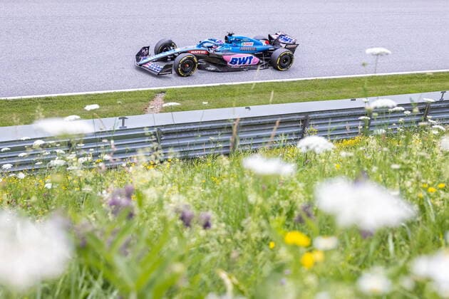 09 07 2022, Red Bull Ring, Spielberg, AUT, FIA, Formula One, Austrian Grand Prix, Free Practice, in picture Fernando Alonso ESP, Alpine Fernando Alonso of Spain during the training for the Austrian FIA Formula One Grand Prix at the Red Bull Ring in Spielberg, Austria on 2022 07 09 Expa Spielberg EP_gro
