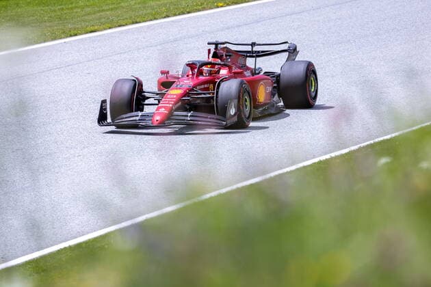 09 07 2022, Red Bull Ring, Spielberg, AUT, FIA, Formula One, Austrian Grand Prix, Free Practice, in picture Charles Leclerc MON, Ferrari Charles Leclerc of Monaco during the training for the Austrian FIA Formula One Grand Prix at the Red Bull Ring in Spielberg, Austria on 2022 07 09 Expa Spielberg EP_gro
