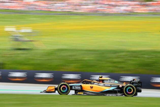 F1 Gran Prix of Austria Lando Norris of McLaren during practice ahead of the F1 Grand Prix of Austria 2022. Spielberg Red Bull Ring Austria Copyright: xBasilex