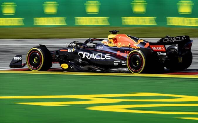 SPIELBERG Max Verstappen 1 with the Oracle Red Bull Racing RB18 Honda during the Sprint race ahead of the F1 Grand Prix of Austria at the Red Bull Ring on July 9, 2022 in Spielberg, Austria ANP SEM VAN DER WAL F1 Grand Prix of Austria Sprint 2022 xVIxANPxSportx xxANPxIVx 451543131 originalFilename: 451543131.jpg