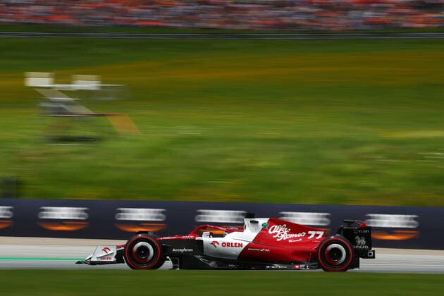 F1 Gran Prix of Austria Valtteri Bottas of Alfa Romeo F1 Team during practice ahead of the F1 Grand Prix of Austria 2022. Spielberg Red Bull Ring Austria Copyright: xBasilex