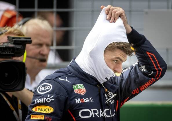 SPIELBERG Max Verstappen 1 with the Oracle Red Bull Racing RB18 Honda after the pre F1 Austrian Grand Prix Sprint race at the Red Bull Ring on July 9, 2022 in Spielberg, Austria ANP SEM VAN DER WAL F1 Grand Prix of Austria Sprint 2022 xVIxANPxSportx xxANPxIVx 451544759 originalFilename: 451544759.jpg