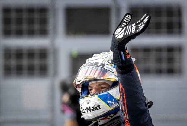 SPIELBERG Max Verstappen 1 with the Oracle Red Bull Racing RB18 Honda after the pre F1 Austrian Grand Prix Sprint race at the Red Bull Ring on July 9, 2022 in Spielberg, Austria ANP SEM VAN DER WAL F1 Grand Prix of Austria Sprint 2022 xVIxANPxSportx xxANPxIVx 451544960 originalFilename: 451544960.jpg