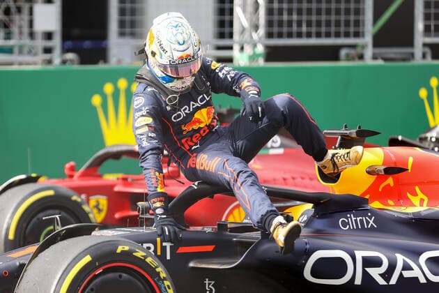 FORMULA 1 - GP of Austria 2022 SPIELBERG,AUSTRIA,09.JUL.22 - MOTORSPORTS, FORMULA 1 - Grand Prix of Austria, Red Bull Ring, sprint race. Image shows Max Verstappen (NED Red Bull Racing).  GEPAxpictures xChristianxWalgram