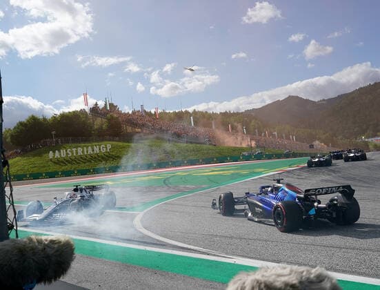 Formula 1 BWT Austrian Grand Prix 2022 09 07 2022, Red Bull Ring , Spielberg, Formula 1 BWT Austrian Grand Prix 2022 , in picture accident of Pierre Gasly FRA , Scuderia AlphaTauri nordphotoxGmbHx xBratic nph00250
