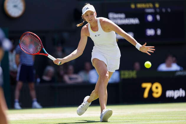 Elena Rybakina KAZ Women Singles Final, Final Tennis Wimbledon 2021 Grand Slam ITF ATP WTA AELTC London Great Britain 9 July 2022 Copyright: xJuergenxHasenkopfx