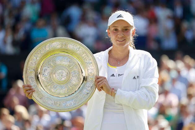 Elena Rybakina KAZ Ladies Singles, Presentation Tennis Wimbledon 2021 Grand Slam ITF ATP WTA AELTC London Great Britain 9 July 2022 Copyright: xJuergenxHasenkopfx