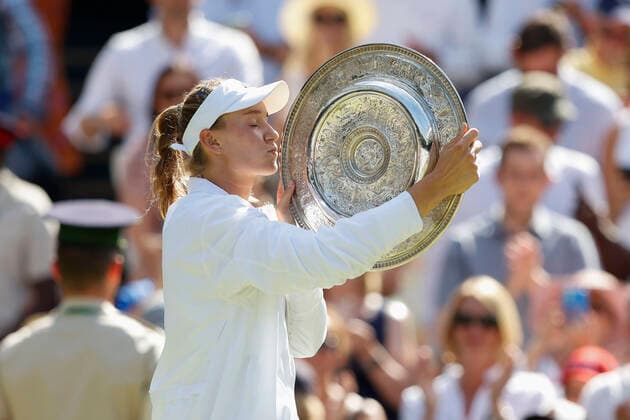 Elena Rybakina KAZ Ladies Singles, Presentation Tennis Wimbledon 2021 Grand Slam ITF ATP WTA AELTC London Great Britain 9 July 2022 Copyright: xJuergenxHasenkopfx