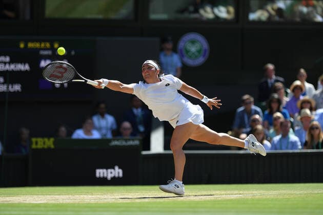 Elena Rybakina (Paz) defeated Ons Jabeur (Tun) in the women™s final at Wimbledon TENNIS : Wimbledon 2022 : 09 07 2022 AntoineCouvercelle Panoramic 