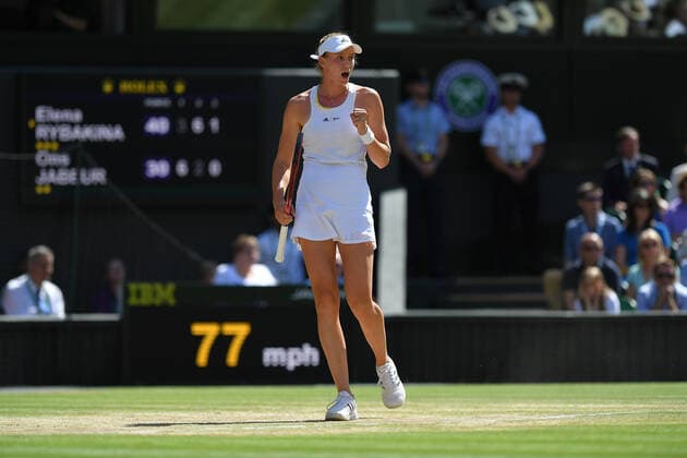Elena Rybakina (Paz) defeated Ons Jabeur (Tun) in the women™s final at Wimbledon TENNIS : Wimbledon 2022 : 09 07 2022 AntoineCouvercelle Panoramic 