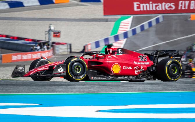 FORMULA 1 - GP of Austria 2022 SPIELBERG,AUSTRIA,09.JUL.22 - MOTORSPORTS, FORMULA 1 - Grand Prix of Austria, Red Bull Ring, sprint race. Image shows Charles Leclerc (MON Ferrari).  GEPAxpictures xWolfgangxJannach