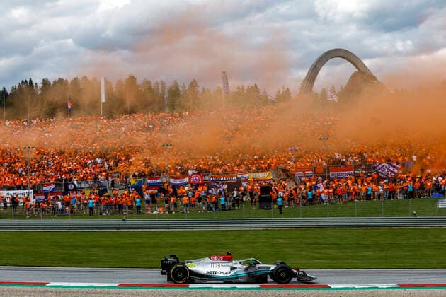 44 Lewis Hamilton GBR, Mercedes AMG Petronas F1 Team , F1 Grand Prix of Austria at Red Bull Ring on July 9, 2022 in Spielberg, Austria Photo by HOCH ZWEI Spielberg Austria