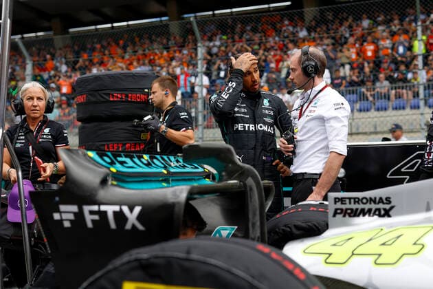 44 Lewis Hamilton GBR, Mercedes AMG Petronas F1 Team , F1 Grand Prix of Austria at Red Bull Ring on July 9, 2022 in Spielberg, Austria Photo by HOCH ZWEI Spielberg Austria