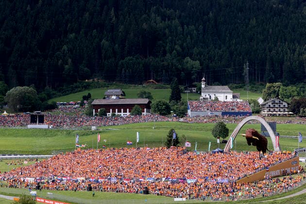 Dutch fans Orange Army , F1 Grand Prix of Austria at Red Bull Ring on July 9, 2022 in Spielberg, Austria Photo by HOCH ZWEI Spielberg Austria