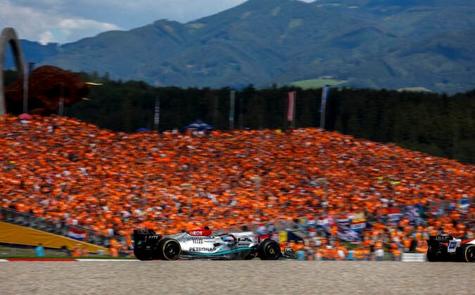 44 Lewis Hamilton GBR, Mercedes AMG Petronas F1 Team , F1 Grand Prix of Austria at Red Bull Ring on July 9, 2022 in Spielberg, Austria Photo by HOCH ZWEI Spielberg Austria