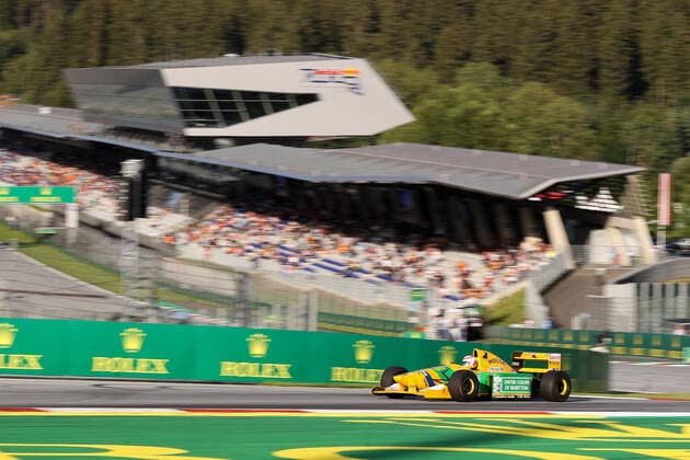 FORMULA 1 - GP of Austria 2022 SPIELBERG,AUSTRIA,09.JUL.22 - MOTORSPORTS, FORMULA 1 - Grand Prix of Austria, Red Bull Ring, Red Bull Legends Parade warm-up. Image shows Ralf Schumacher in a historic BMW Williams.  GEPAxpictures xChristianxWalgram