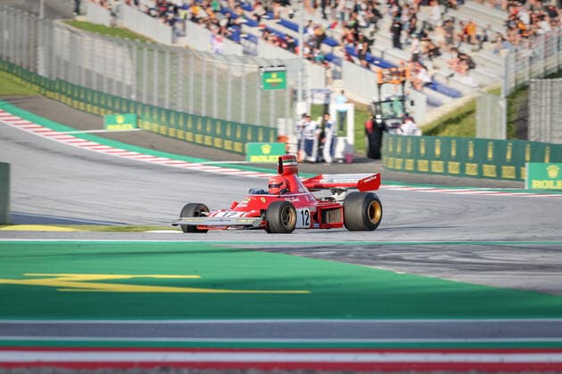 FORMULA 1 - GP of Austria 2022 SPIELBERG,AUSTRIA,09.JUL.22 - MOTORSPORTS, FORMULA 1 - Grand Prix of Austria, Red Bull Ring, Red Bull Legends Parade warm-up. Image shows Matthias Lauda (AUT).  GEPAxpictures xManfredxBinder