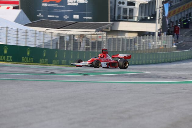 FORMULA 1 - GP of Austria 2022 SPIELBERG,AUSTRIA,09.JUL.22 - MOTORSPORTS, FORMULA 1 - Grand Prix of Austria, Red Bull Ring, Red Bull Legends Parade warm-up. Image shows Matthias Lauda (AUT).  GEPAxpictures xManfredxBinder