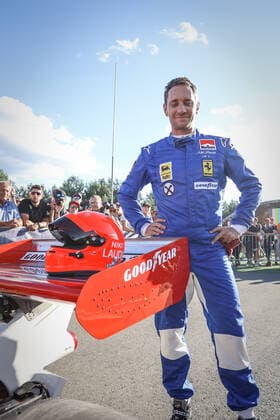 FORMULA 1 - GP of Austria 2022 SPIELBERG,AUSTRIA,09.JUL.22 - MOTORSPORTS, FORMULA 1 - Grand Prix of Austria, Red Bull Ring, Red Bull Legends Parade warm-up. Image shows Matthias Lauda (AUT).  GEPAxpictures xManfredxBinder