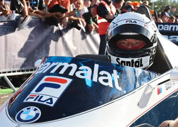 FORMULA 1 - GP of Austria 2022 SPIELBERG,AUSTRIA,09.JUL.22 - MOTORSPORTS, FORMULA 1 - Grand Prix of Austria, Red Bull Ring, Red Bull Legends Parade warm-up. Image shows Riccard Patresse (ITA).  GEPAxpictures xWolfgangxGrebien