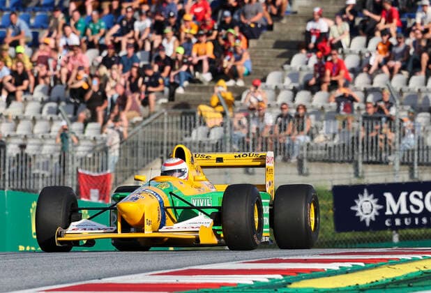 FORMULA 1 - GP of Austria 2022 SPIELBERG,AUSTRIA,09.JUL.22 - MOTORSPORTS, FORMULA 1 - Grand Prix of Austria, Red Bull Ring, Red Bull Legends Parade warm-up. Image shows Martin Brundl.  GEPAxpictures xWolfgangxGrebien