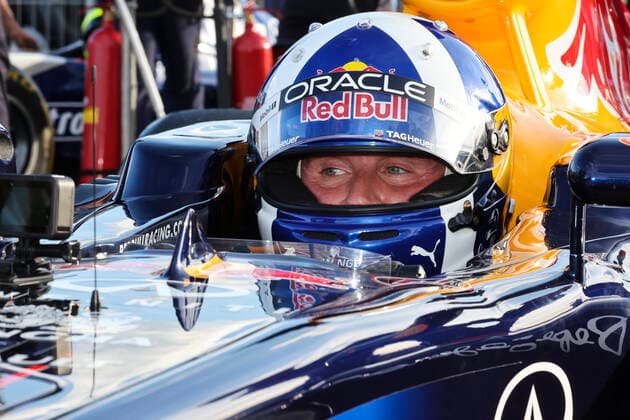 FORMULA 1 - GP of Austria 2022 SPIELBERG,AUSTRIA,09.JUL.22 - MOTORSPORTS, FORMULA 1 - Grand Prix of Austria, Red Bull Ring, Red Bull Legends Parade warm-up. Image shows consultant David Coulthard (Red Bull Racing).  GEPAxpictures xWolfgangxGrebien