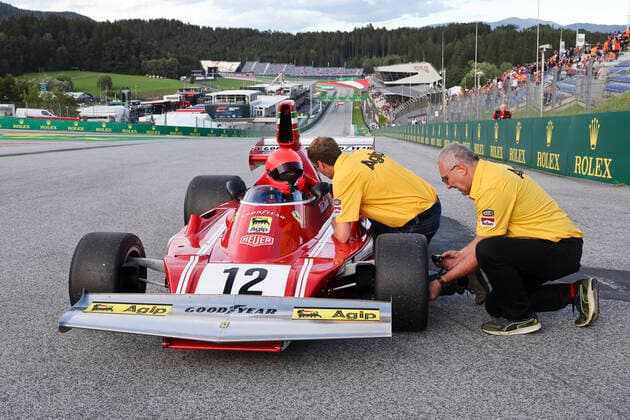 FORMULA 1 - GP of Austria 2022 SPIELBERG,AUSTRIA,09.JUL.22 - MOTORSPORTS, FORMULA 1 - Grand Prix of Austria, Red Bull Ring, Red Bull Legends Parade warm-up. Image shows Mathias Lauda.  GEPAxpictures xWolfgangxGrebien