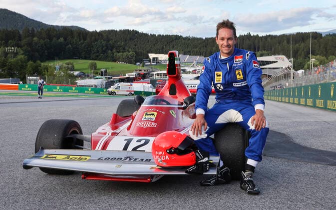 FORMULA 1 - GP of Austria 2022 SPIELBERG,AUSTRIA,09.JUL.22 - MOTORSPORTS, FORMULA 1 - Grand Prix of Austria, Red Bull Ring, Red Bull Legends Parade warm-up. Image shows Mathias Lauda.  GEPAxpictures xWolfgangxGrebien