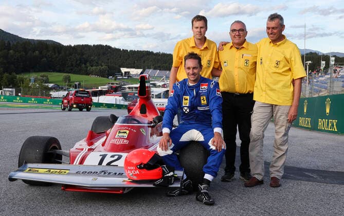 FORMULA 1 - GP of Austria 2022 SPIELBERG,AUSTRIA,09.JUL.22 - MOTORSPORTS, FORMULA 1 - Grand Prix of Austria, Red Bull Ring, Red Bull Legends Parade warm-up. Image shows Mathias Lauda.  GEPAxpictures xWolfgangxGrebien