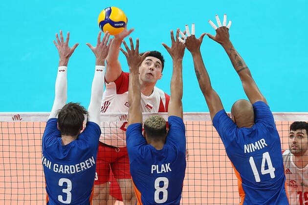 Bilder des Jahres 2022, Sport 07 Juli Sport Themen der Woche KW27 2022.07.09 Ergo Arena Gdansk Siatkowka mezczyzn Liga Narodow Mecz Polska - Holandia N z Karol Butryn Foto Piotr Matusewicz PressFocus 2022.07.09 Gdansk Men Volleyball Nations League Poland - Netherlands Karol Butryn Credit: Piotr Matusewicz PressFocus NEWSPIX.PL --- Newspix.pl  20220709_PF_PM182