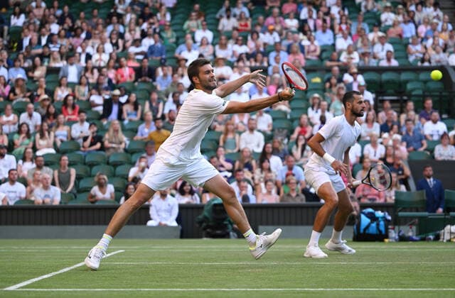 2022 Wimbledon Mens Doubles Final Nikola Mektic CRO and Mate Pavic CRO