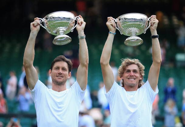Tennis, Wimbledon, Mens Doubles Final, Winner Matthew Ebden and Max Purcell