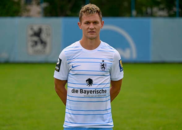 09 07 2022, football 3 league 2022 2023, TSV 1860 Munich at Grünwalder Strasse in Munich, portrait date 2022 2023, Erik Tallig TSV 1860 Munich