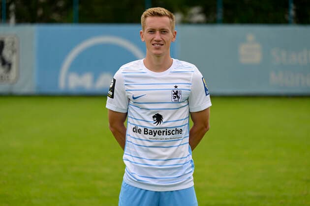 09 07 2022, football 3 league 2022 2023, TSV 1860 Munich at Grünwalder Strasse in Munich, portrait date 2022 2023, Fabian Greilinger TSV 1860 Munich