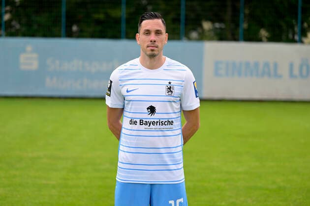 09 07 2022, football 3 league 2022 2023, TSV 1860 Munich at Grünwalder Strasse in Munich, portrait date 2022 2023, Marcel Bär TSV 1860 Munich