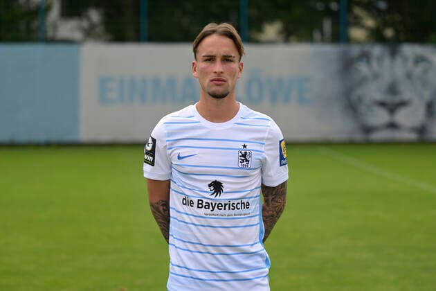 09 07 2022, football 3 league 2022 2023, TSV 1860 Munich at Grünwalder Strasse in Munich, portrait date 2022 2023, Lorenz Knöferl TSV 1860 Munich