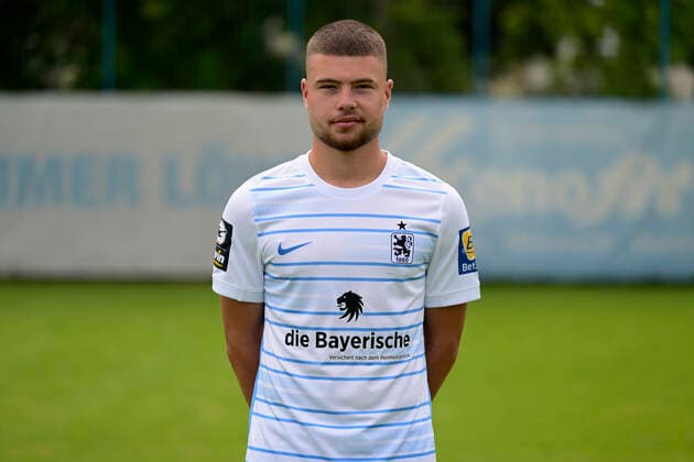 09 07 2022, football 3 league 2022 2023, TSV 1860 Munich at Grünwalder Strasse in Munich, portrait date 2022 2023, Nathan Wicht 1860 Munich
