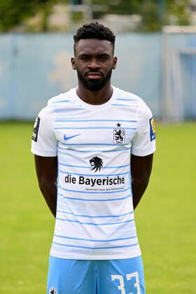 09 07 2022, football 3 league 2022 2023, TSV 1860 Munich at Grünwalder Strasse in Munich, portrait date 2022 2023, Joseph Boyamba TSV 1860 Munich