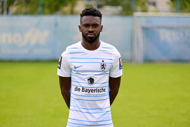 09 07 2022, football 3 league 2022 2023, TSV 1860 Munich at Grünwalder Strasse in Munich, portrait date 2022 2023, Joseph Boyamba TSV 1860 Munich