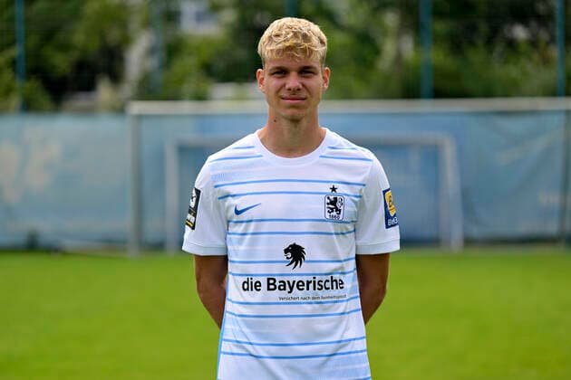 09 07 2022, football 3 league 2022 2023, TSV 1860 Munich at Grünwalder Strasse in Munich, portrait date 2022 2023, Leandro Morgalla TSV 1860 Munich