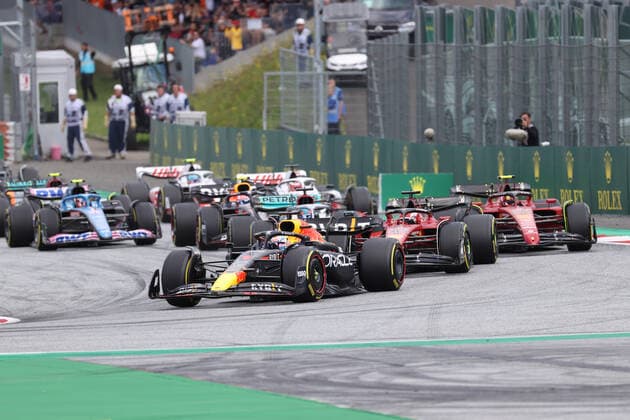FORMULA 1 - GP of Austria 2022 SPIELBERG,AUSTRIA,10.JUL.22 - MOTORSPORTS, FORMULA 1 - Grand Prix of Austria, Red Bull Ring. Image shows Max Verstappen (NED Red Bull Racing). Keywords: start.  GEPAxpictures xChristianxWalgram