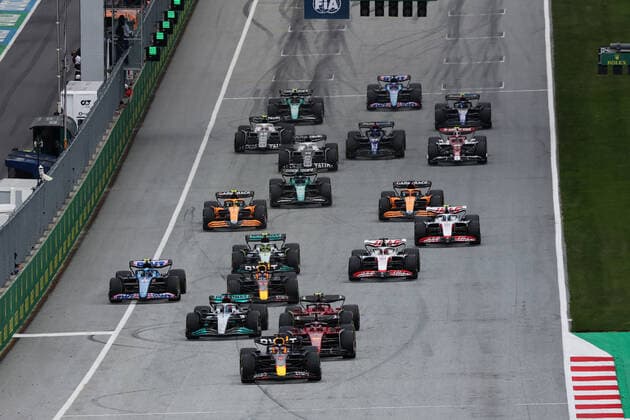F1 Austrian Grand Prix Start of the Formula 1 Austrian Grand Prix at Red Bull Ring in Spielberg, Austria on July 10, 2022. Spielberg Austria  Copyright: xJakubxPorzyckix originalFilename:porzycki-f1austri220710_npG0x.jpg