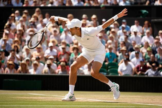 Mandatory Credit: Photo by Ella Ling Shutterstock (13018059c) Novak Djokovic during the Men s Singles Final Wimbledon Tennis Championships, Day 14, The All England Lawn Tennis and Croquet Club, London, UK - 10 Jul 2022 Wimbledon Tennis Championships, Day 14, The All England Lawn Tennis and Croquet Club, London, UK - 10 Jul 2022  Copyright: xEllaxLing Shutterstockx 13018059c